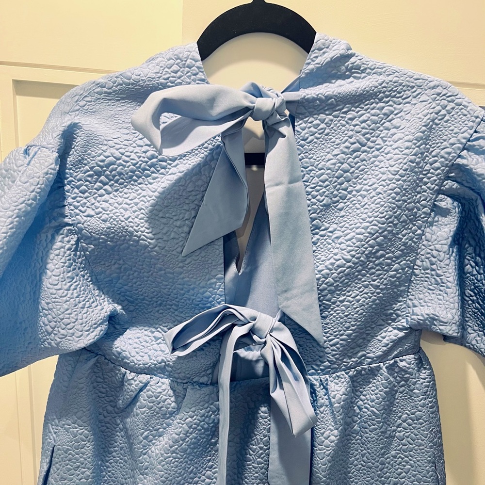 Light Blue ASOS Dress with Bows